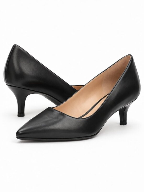 Naturalizer Shoes - Naturalizer Black Leather Pointed Toe Pippa Pumps Size 6.5